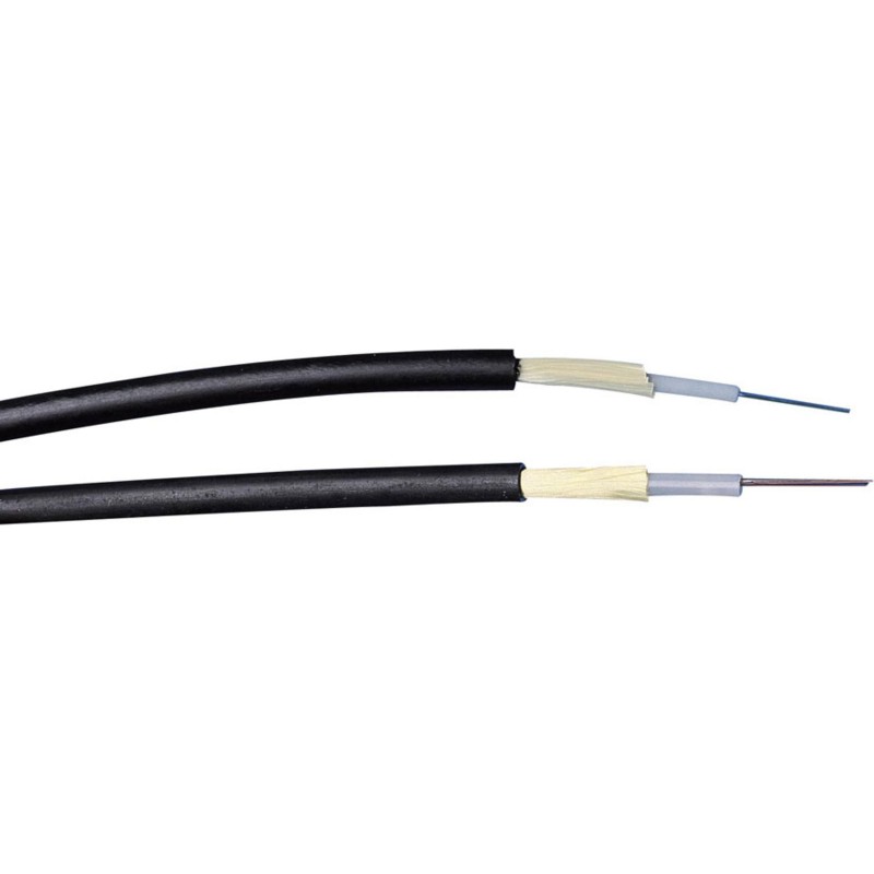 Cablu fibra optica singlemode OS1&OS2 9/125 LOOSE TUBE LS0H negru clasa protectie la foc Dca