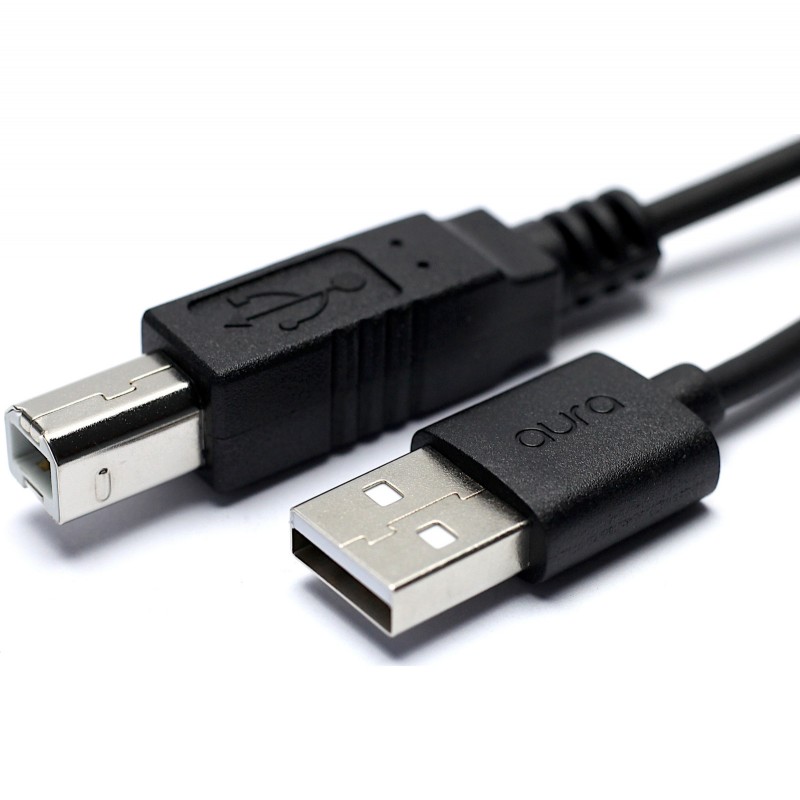 USB 2.0 Cable A to B Nickel Plated Male-Male Black