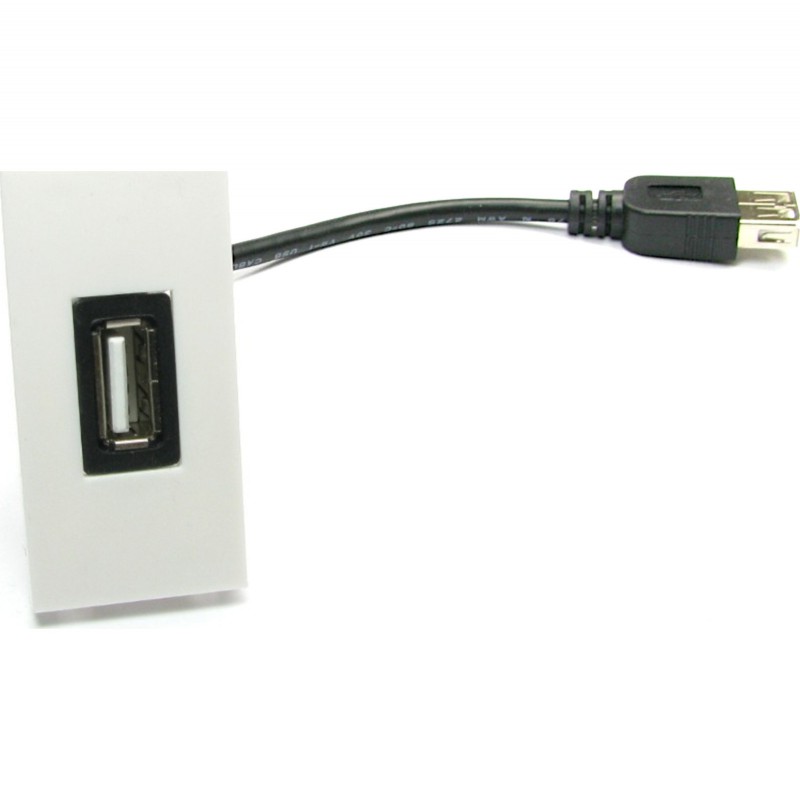 Priza USB 2.0 tip A 25x50 mm